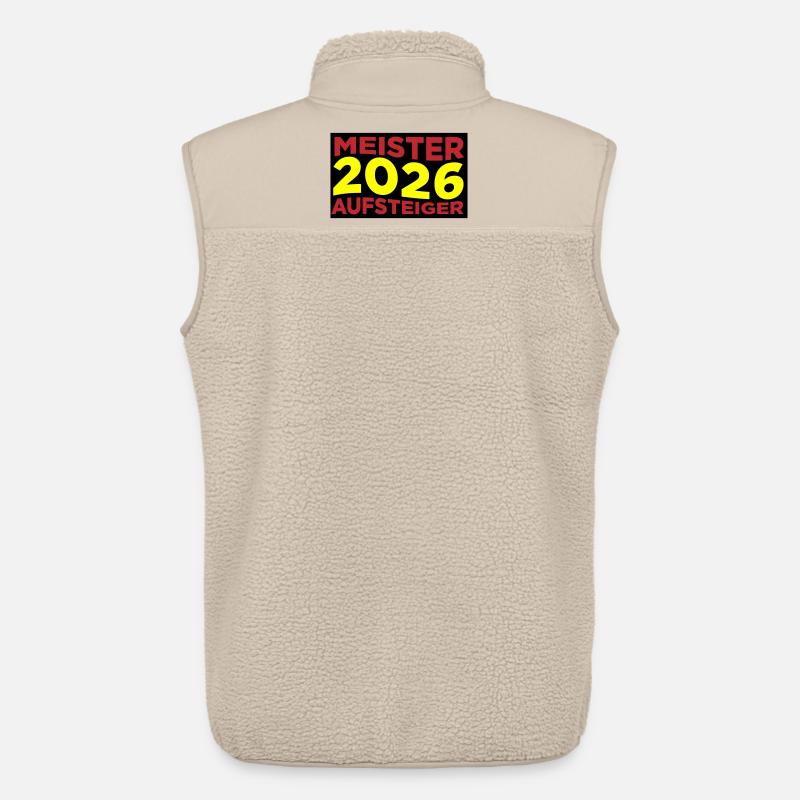 Meister und Aufsteiger 2026 - Unisex Sherpaweste von Stanley/Stella - Beige