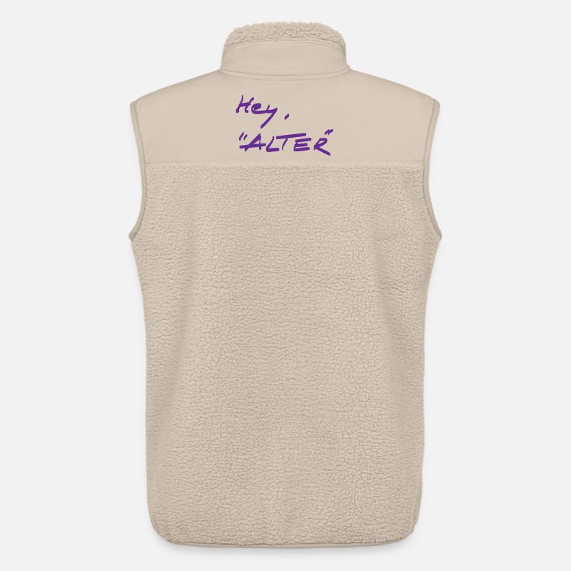 Begrüßung - anders - Unisex Sherpaweste von Stanley/Stella - Beige