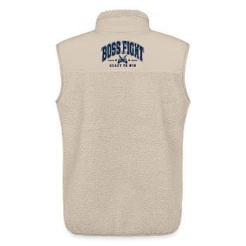 Final Battle Gaming - Unisex Sherpaweste von Stanley/Stella - Beige - Hinten - AI Model Male 178 light (178cm)