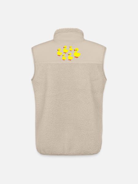 ducks - Unisex Sherpa Gilet by Stanley/Stella - beige