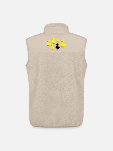 ducks - Unisex Sherpa Gilet by Stanley/Stella - beige