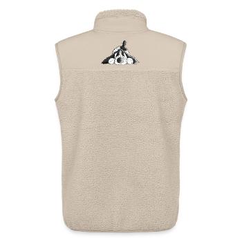 Happy English Cocker Spaniel - Dog - Unisex Sherpa Gilet by Stanley/Stella - beige - Back - AI Model Male 178 light (178cm)