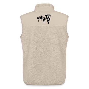 Pizza - Veste sans manches sherpa unisexe Stanley/Stella - beige - Dos - AI Model Male 178 light (178cm)