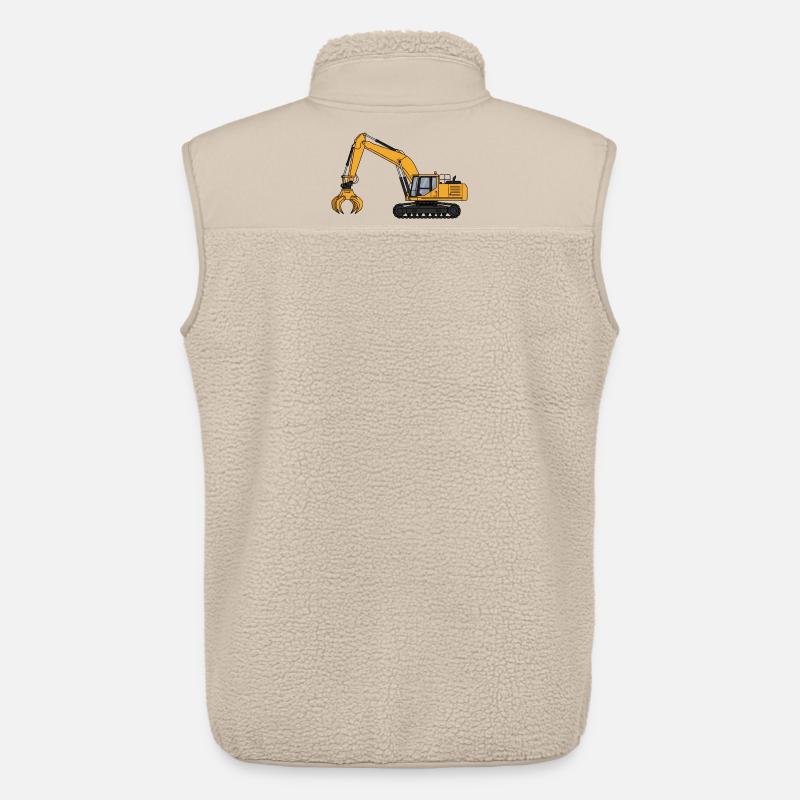Bagger Baggerfahrer Baustelle  - Unisex Sherpaweste von Stanley/Stella - Beige