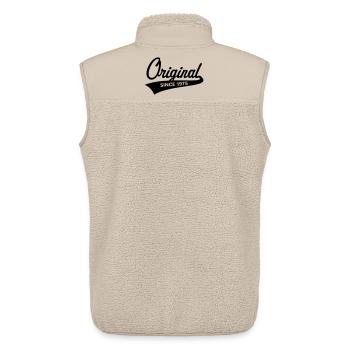 Original Since 1975 (Year of Birth, Birthday / B) - Unisex Sherpa Gilet by Stanley/Stella - beige - Back - AI Model Male 178 light (178cm)