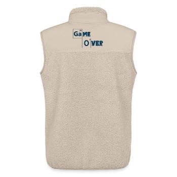 Game over games shirt - Unisex Sherpa Gilet by Stanley/Stella - beige - Back - AI Model Male 178 light (178cm)