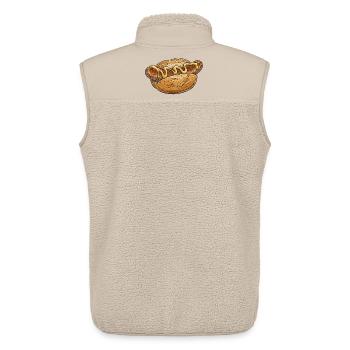 Hotdog Kunst mit Senf-Schwung - Unisex Sherpaweste von Stanley/Stella - Beige - Hinten - AI Model Male 178 light (178cm)