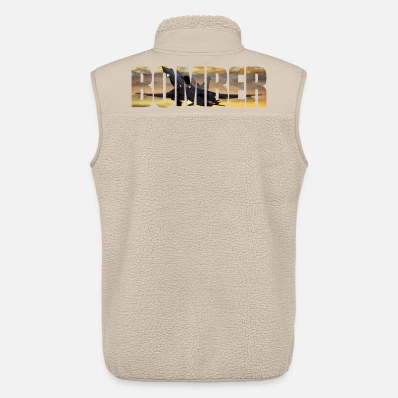 bombardier Tu-22 M3 - Veste sans manches sherpa unisexe Stanley/Stella - beige