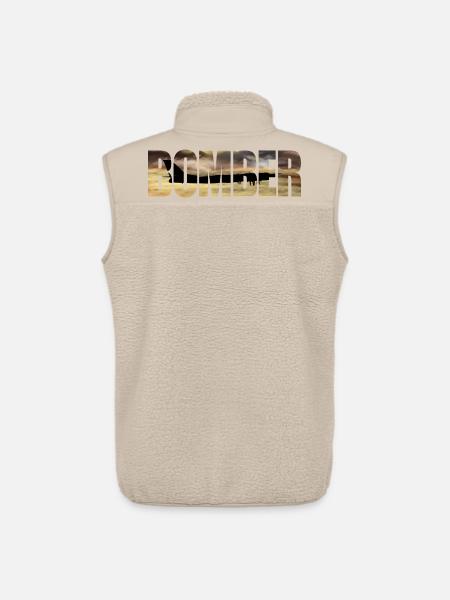 Bomber Tu-95 - Unisex Sherpa Gilet by Stanley/Stella - beige