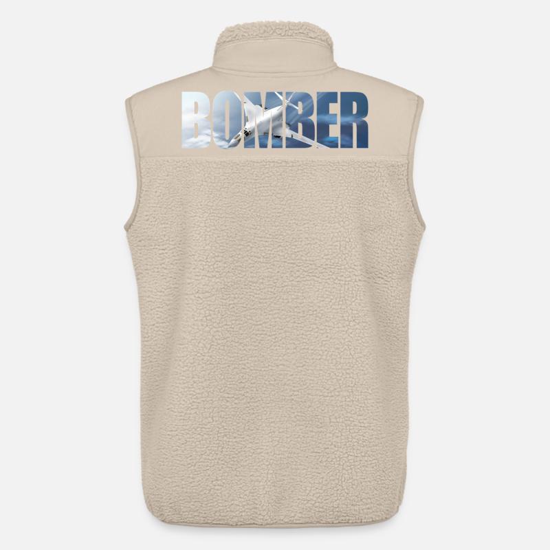 Bomber Tu-160 - Unisex Sherpa Gilet by Stanley/Stella - beige