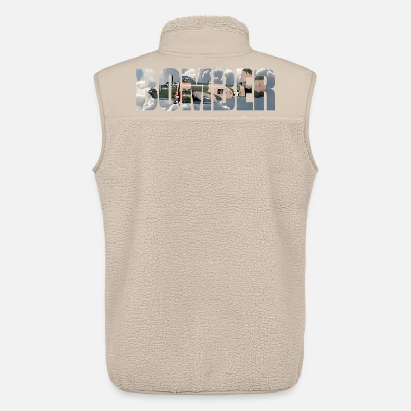 Bomber B-25 Mitchell - Unisex Sherpaweste von Stanley/Stella - Beige