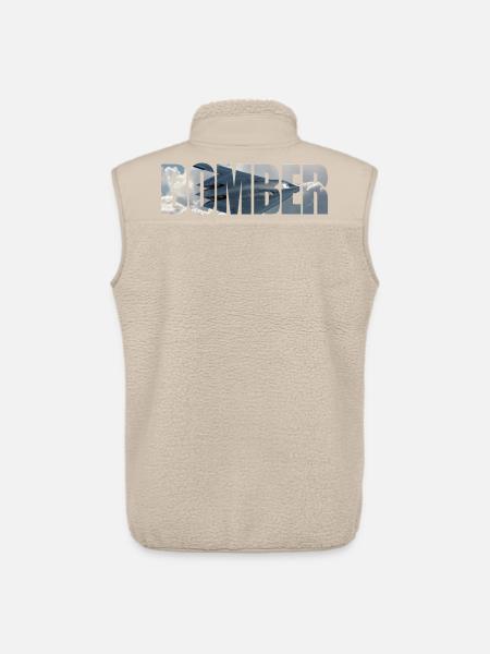 Bomber B-2 Spirit - Unisex Sherpa Gilet by Stanley/Stella - beige