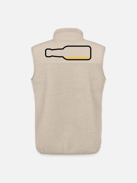 Bottiglia di birra vuota (Simbolo birra / POS 2C) - Gilet sherpa unisex di Stanley/Stella - beige