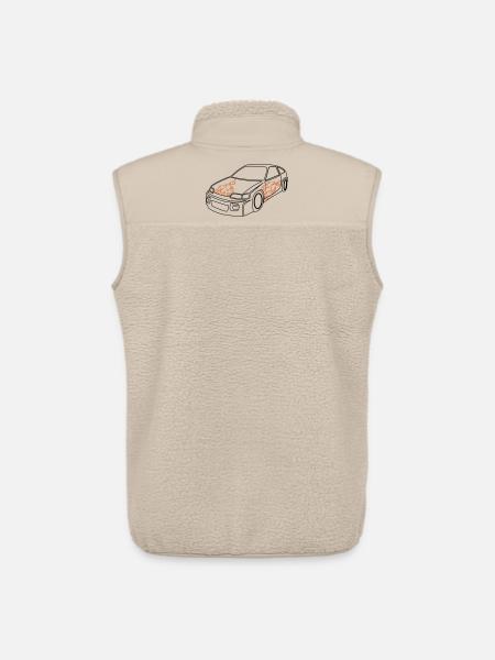Sports Car - Unisex Sherpa Gilet by Stanley/Stella - beige