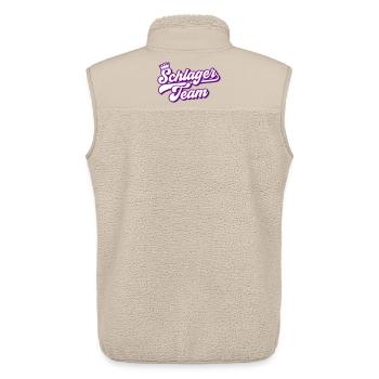 Schlager Team | Farben änderbar - Unisex Sherpaweste von Stanley/Stella - Beige - Hinten - AI Model Male 178 light (178cm)