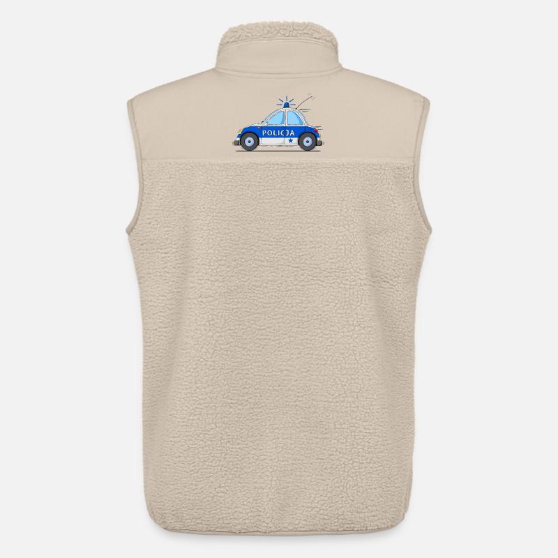 Polizeiauto Policja Blau - Unisex Sherpaweste von Stanley/Stella - Beige