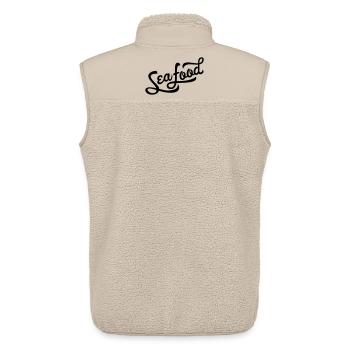Seafood - Unisex Sherpa Gilet by Stanley/Stella - beige - Back - AI Model Male 178 light (178cm)