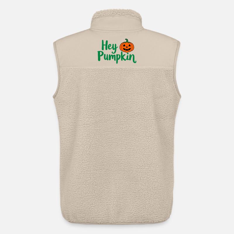Hey Pumpkin Halloween-Spruch - Unisex Sherpaweste von Stanley/Stella - Beige