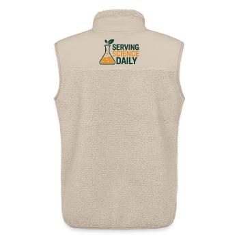 Registered Dietitian Evidence-Based Nutrition Gear - Unisex Sherpa Gilet by Stanley/Stella - beige - Back - AI Model Male 178 light (178cm)