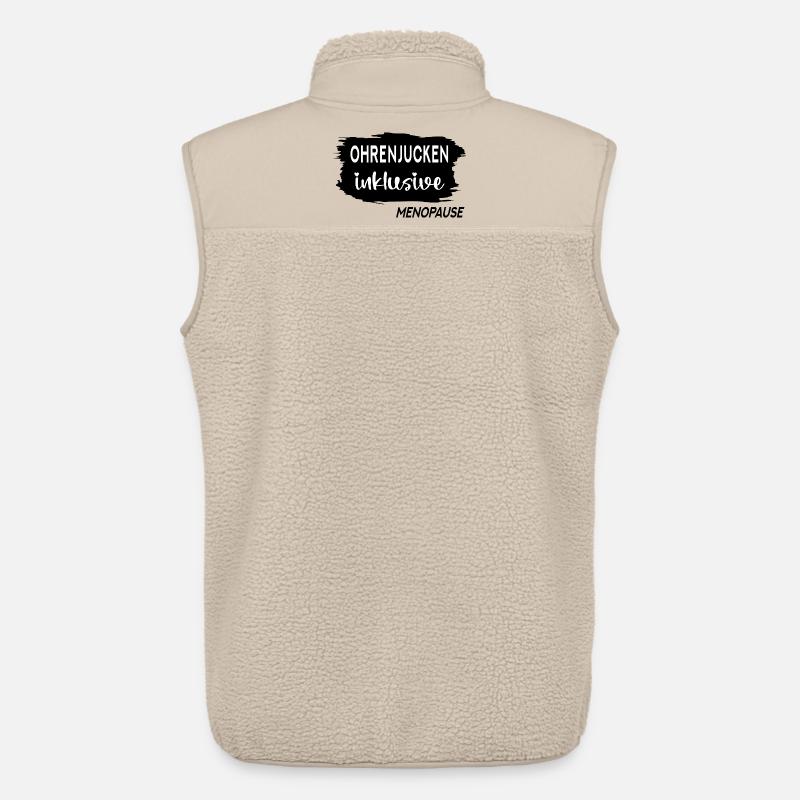 Menopause Wechseljahre Ohren - Unisex Sherpaweste von Stanley/Stella - Beige