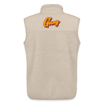 gear - Unisex Sherpa Gilet by Stanley/Stella - beige - Back - AI Model Male 178 light (178cm)