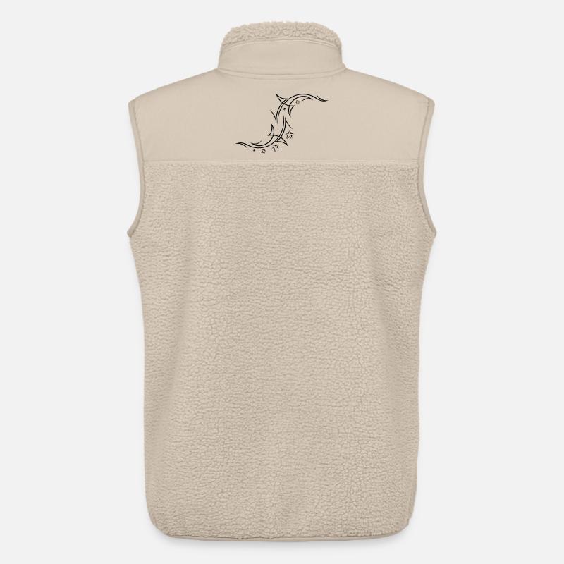 Tribal mit Sternen - Unisex Sherpaweste von Stanley/Stella - Beige