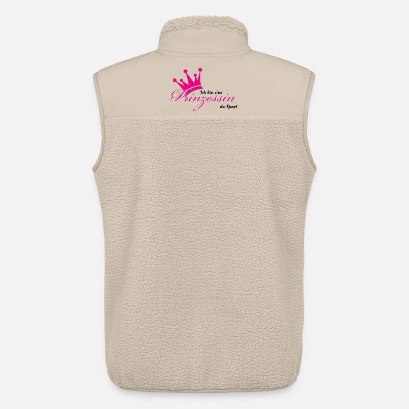 Ich bin eine Prinzessin - Unisex Sherpaweste von Stanley/Stella - Beige