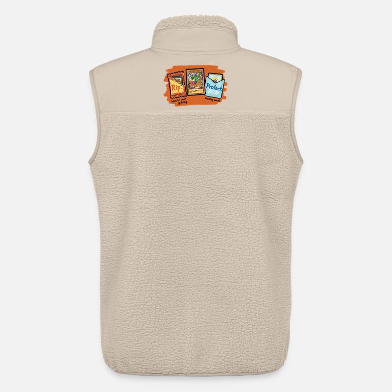 Rip Pull Protect Sammelkarten-Boosterpack-Öffnung - Unisex Sherpaweste von Stanley/Stella - Beige