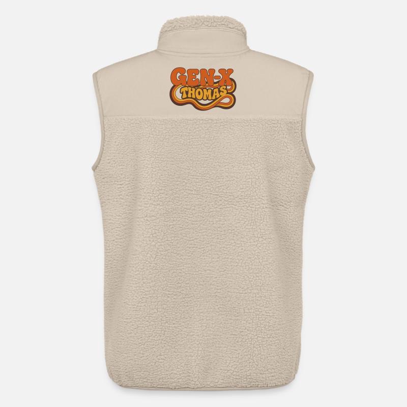 Thomas – minimalistisches Retro-GEN-X-Design - Unisex Sherpaweste von Stanley/Stella - Beige