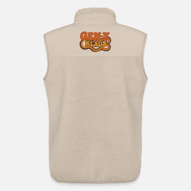 Gen-X Klaus: Psychedelic Retro - Unisex Sherpaweste von Stanley/Stella - Beige