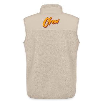 crew - Unisex Sherpa Gilet by Stanley/Stella - beige - Back - AI Model Male 178 light (178cm)