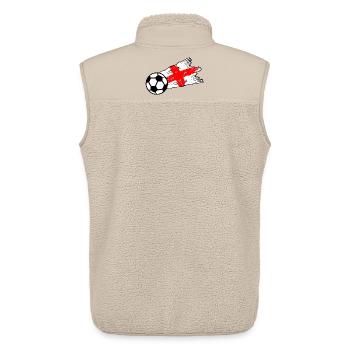 St Georg Kreuz Fußball Graffiti - Unisex Sherpaweste von Stanley/Stella - Beige - Hinten - AI Model Male 178 light (178cm)