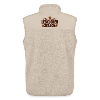 Lebkuchen Season - Unisex Sherpaweste von Stanley/Stella - Beige - Hinten - AI Model Male 178 light (178cm)