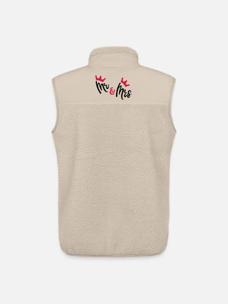 wedding - Unisex Sherpa Gilet by Stanley/Stella - beige