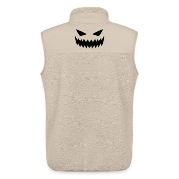 Gestörte Horrorfratze - Unisex Sherpaweste von Stanley/Stella - Beige - Hinten - AI Model Male 178 light (178cm)