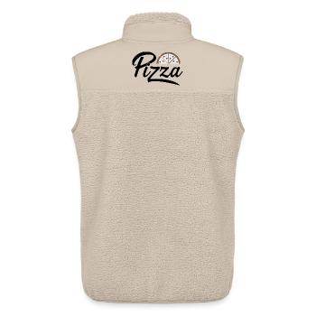 Pizza - Veste sans manches sherpa unisexe Stanley/Stella - beige - Dos - AI Model Male 178 light (178cm)