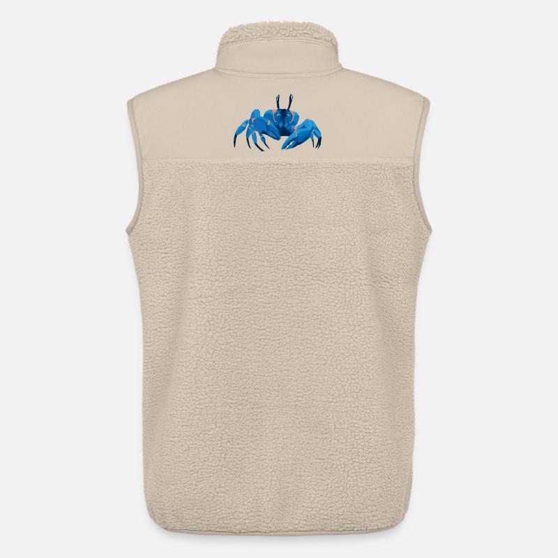Blaue Krabbe Polygonaler Stil - Unisex Sherpaweste von Stanley/Stella - Beige