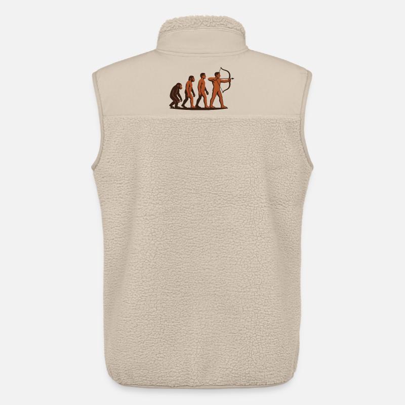 Evolution Bogenschießen Bogen Ziel Bogenschütze - Unisex Sherpaweste von Stanley/Stella - Beige