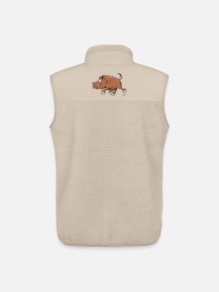 Rasende Wutz - Unisex Sherpaweste von Stanley/Stella - Beige