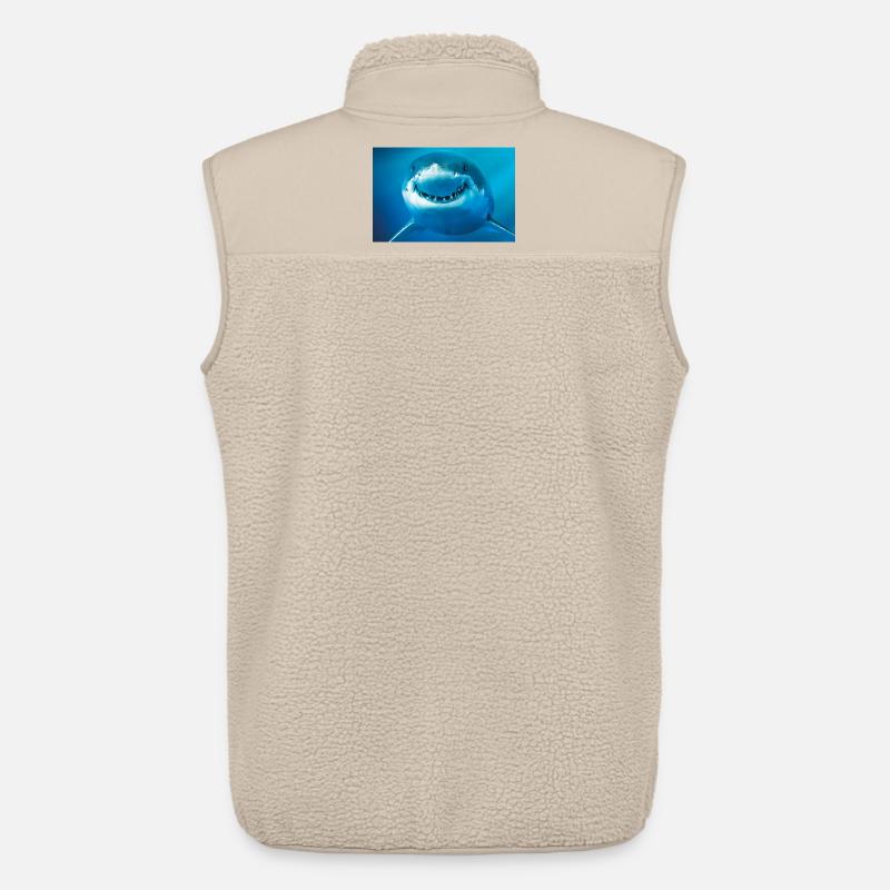 Lächelnder Hai unter Wasser - Unisex Sherpaweste von Stanley/Stella - Beige
