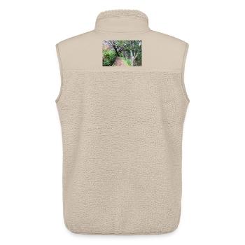 Madeira Portugal Poster - Unisex Sherpa Gilet by Stanley/Stella - beige - Back - AI Model Male 178 light (178cm)