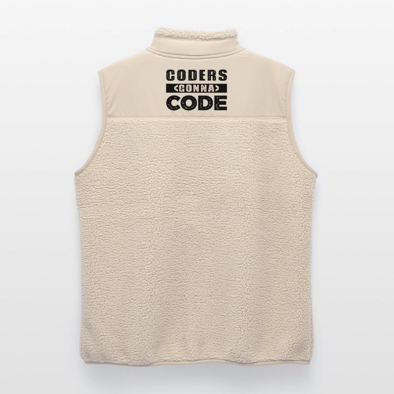 Coders going to Code Unisex Sherpa Gilet by Stanley/Stella