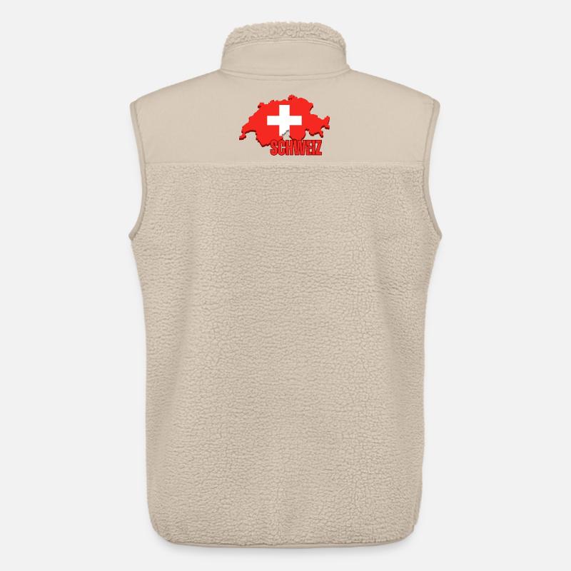 Flagge der Schweiz, Schweizer Stolz - Unisex Sherpaweste von Stanley/Stella - Beige