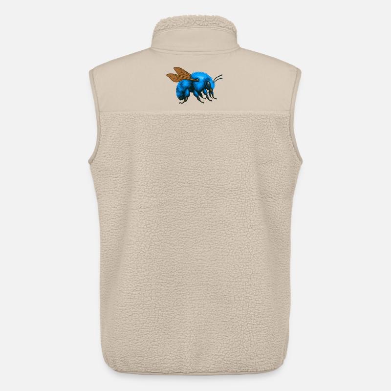Blaue Hummel rechts - Unisex Sherpaweste von Stanley/Stella - Beige