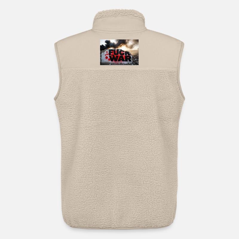 SCHEISS AUF DEN KRIEG - Unisex Sherpaweste von Stanley/Stella - Beige