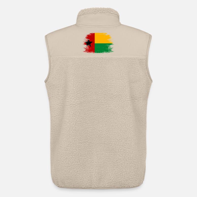 Guinea_Bissau_Flagge_used - Unisex Sherpaweste von Stanley/Stella - Beige