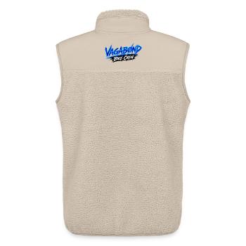 VAGABØ ND_BIKE_CREW_1 - Unisex Sherpa Gilet by Stanley/Stella - beige - Back - AI Model Male 178 light (178cm)