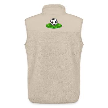 Fußball-Strafpunkt - Unisex Sherpaweste von Stanley/Stella - Beige - Hinten - AI Model Male 178 light (178cm)