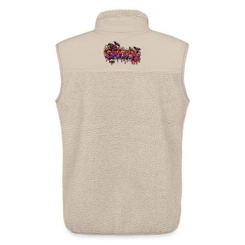 Spooky Katzen Neon-Drip - Unisex Sherpaweste von Stanley/Stella - Beige - Hinten - AI Model Male 178 light (178cm)