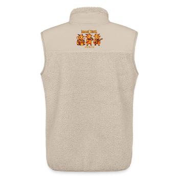 BAAAH METAL Fire Goat Shirt rocker Metal Ziege - Unisex Sherpaweste von Stanley/Stella - Beige - Hinten - AI Model Male 178 light (178cm)